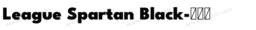 League Spartan Black字体转换 League Spartan Black字体转换
